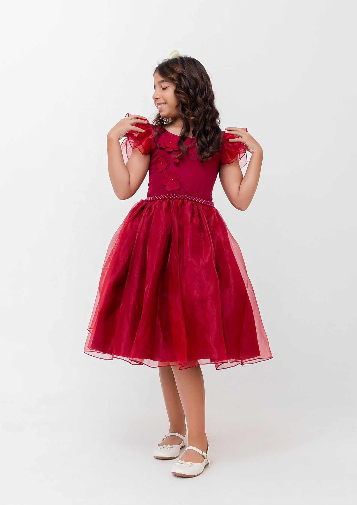 Vestido Bufante Marsala