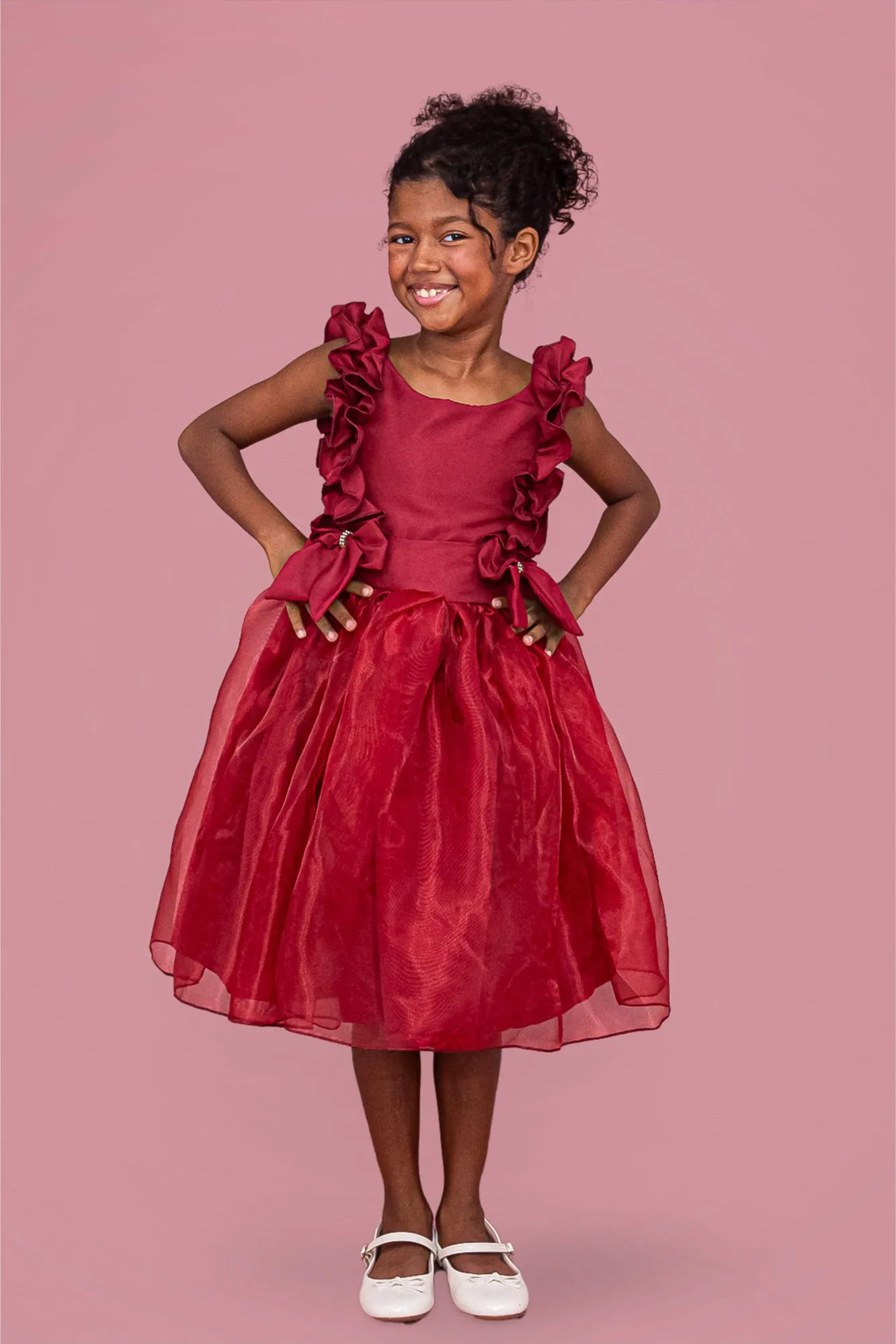 Vestido Fluflu Marsala