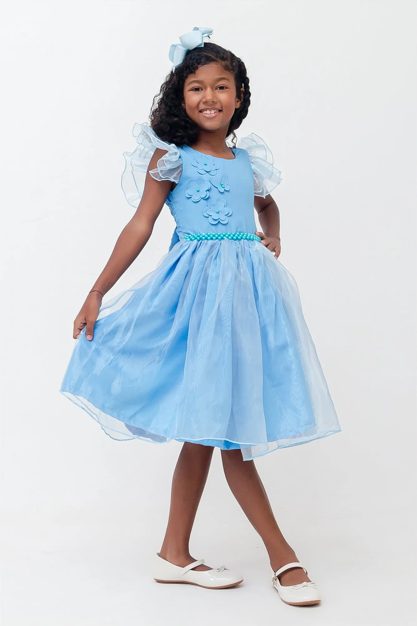 Vestido Bufante Azul