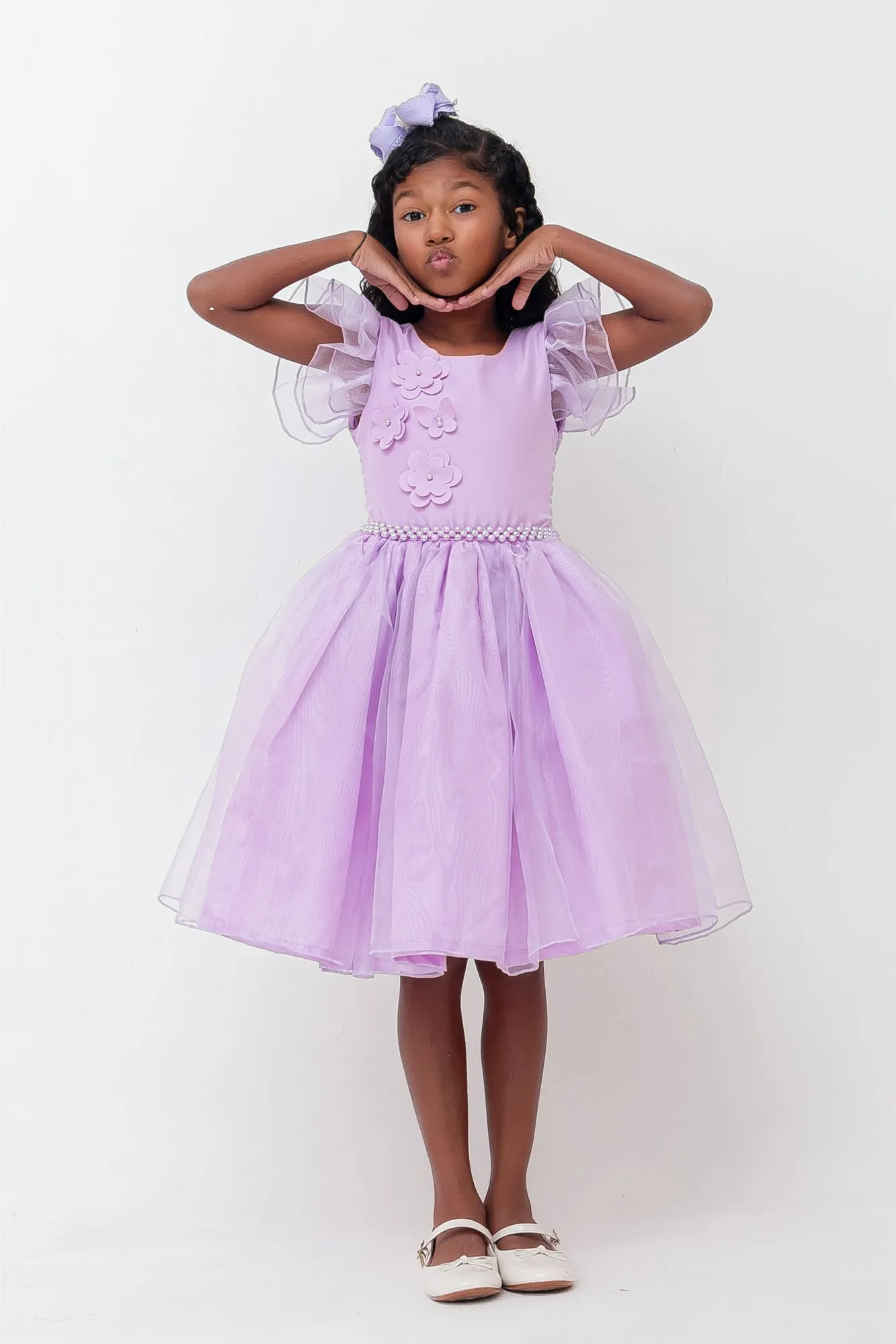 Vestido Bufante Lilas