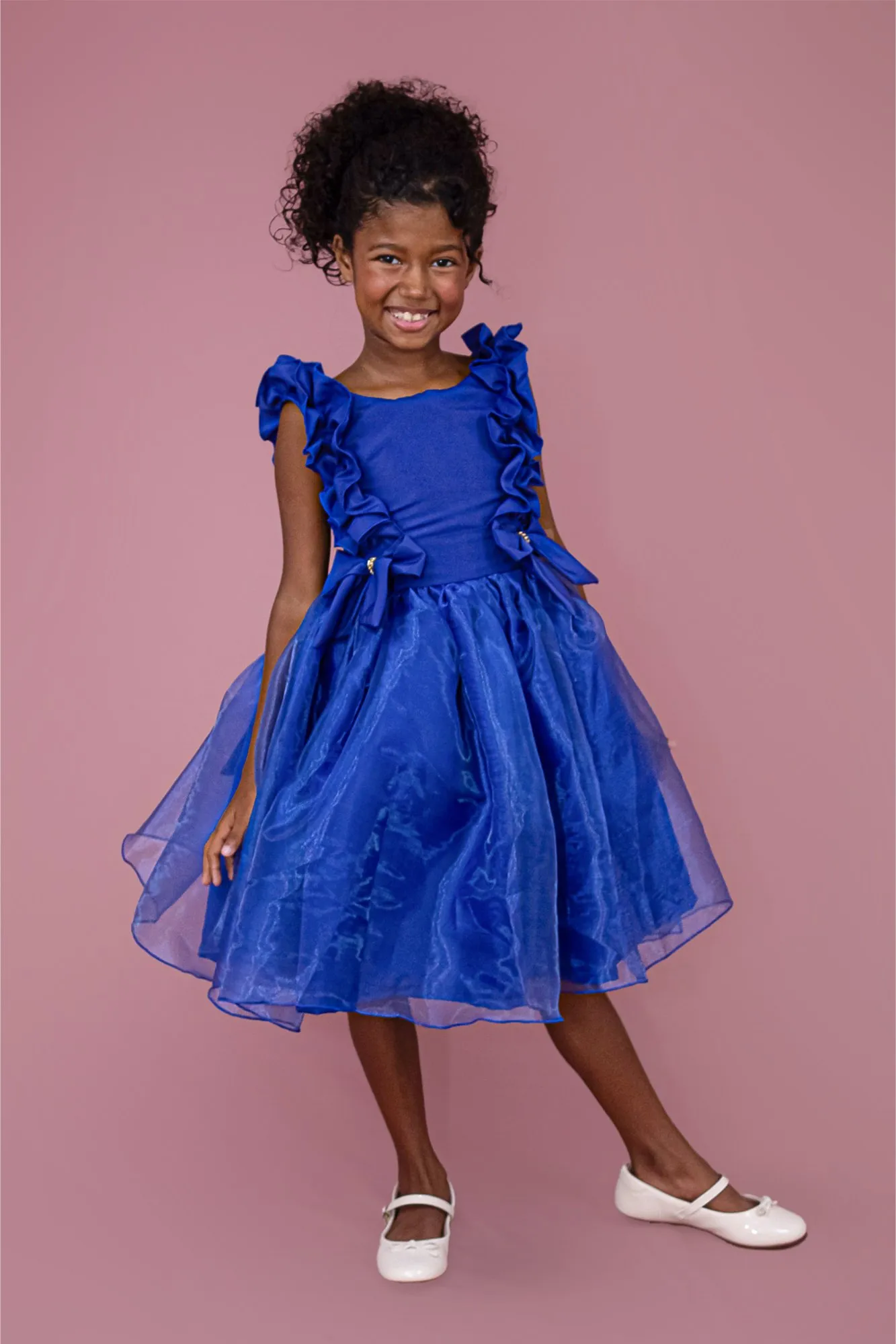 Vestido Fluflu Azul Royal