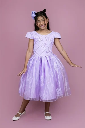 Vestido Borboleta Lilás