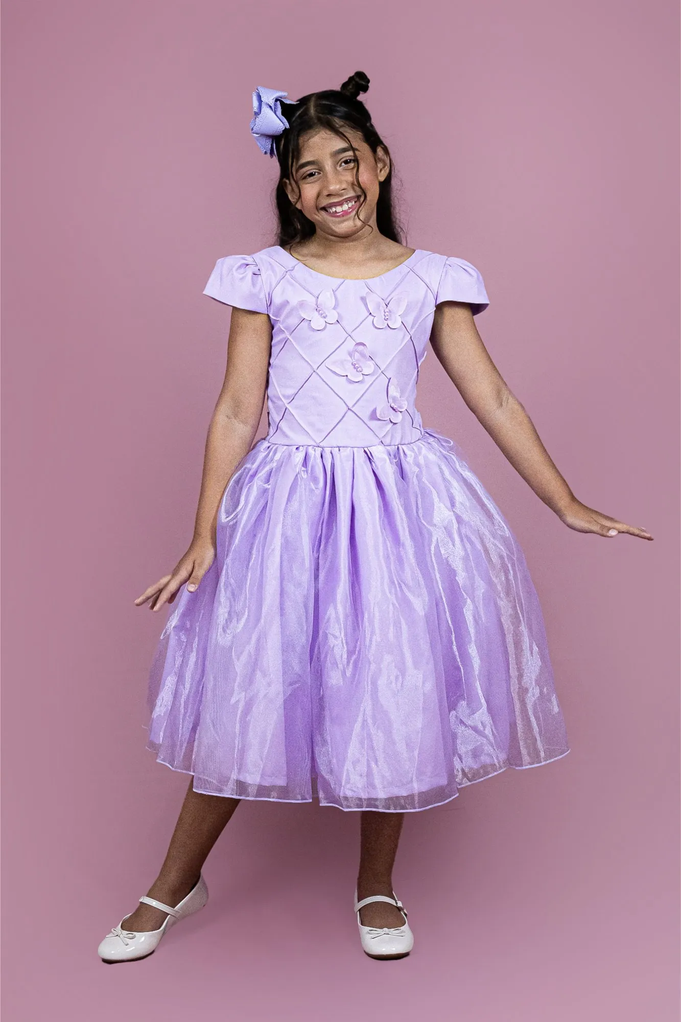 Vestido Borboleta Lilás