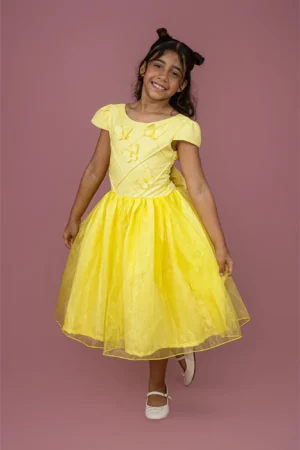 Vestido Borboleta Amarelo