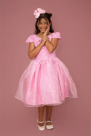 Vestido Borboleta Rosa