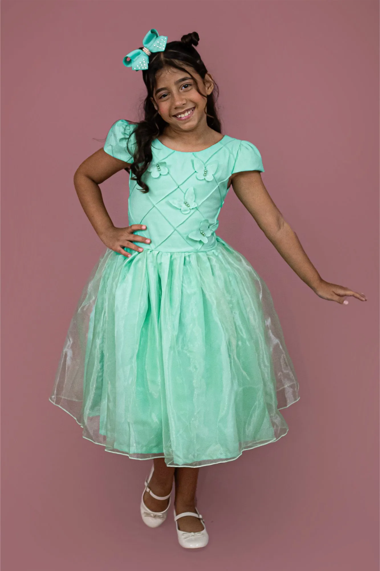 Vestido Borboleta Verde