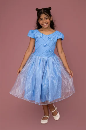 Vestido Borboleta Azul