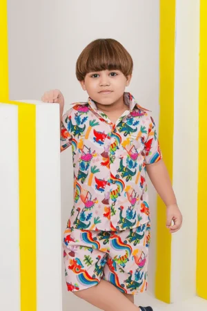 Conj Mauricinho Dinossauro Skate