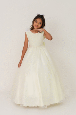 Vestido Longo Petalas Pérola