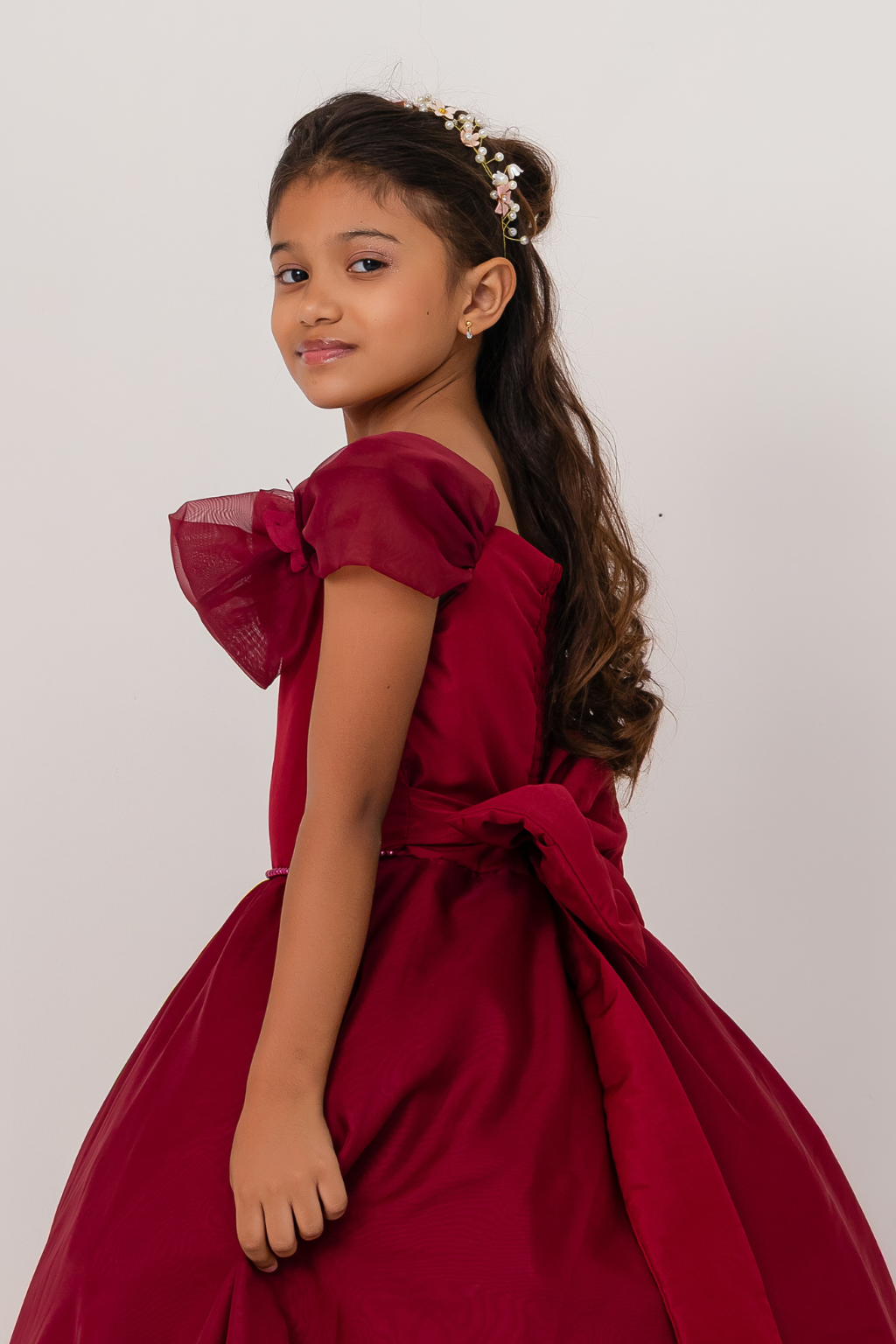 Vestido Longo Glamour Marsala - Imagem 2