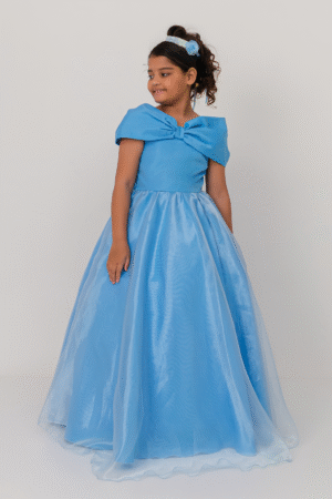 Vestido Longo Laço Real Azul