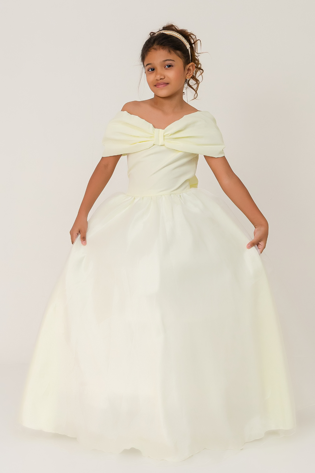 Vestido Longo Laço Real Perola