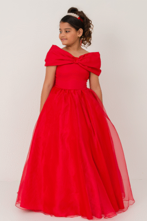 Vestido Longo Laço Real Vermelho