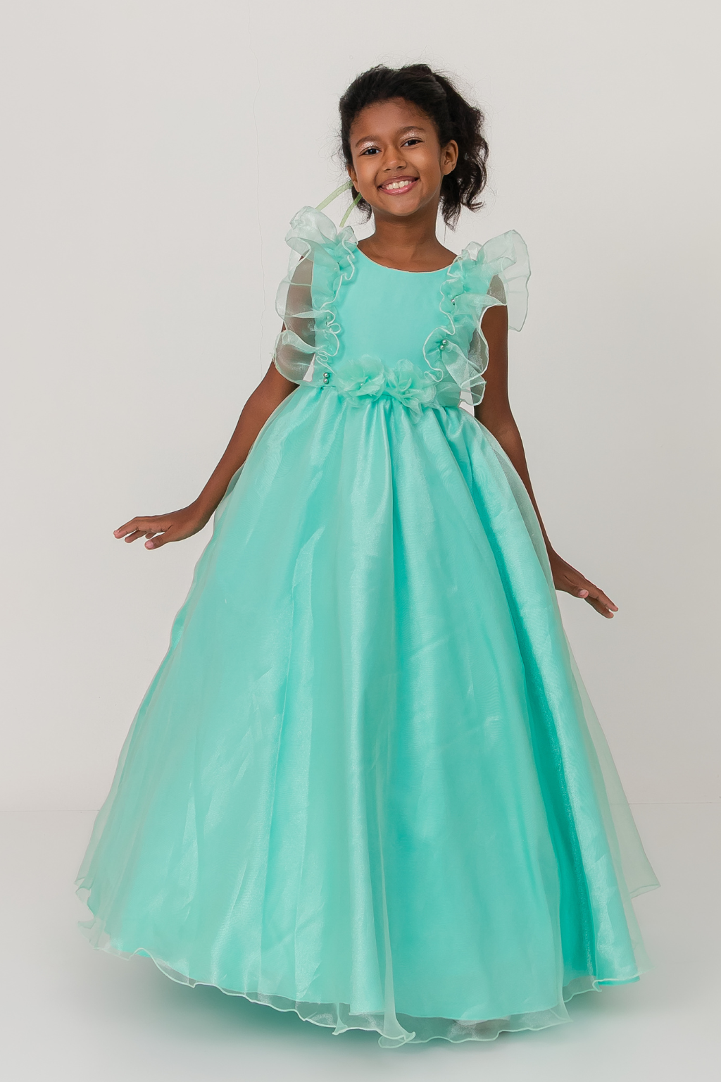 Vestido Longo FluFlu Verde Claro