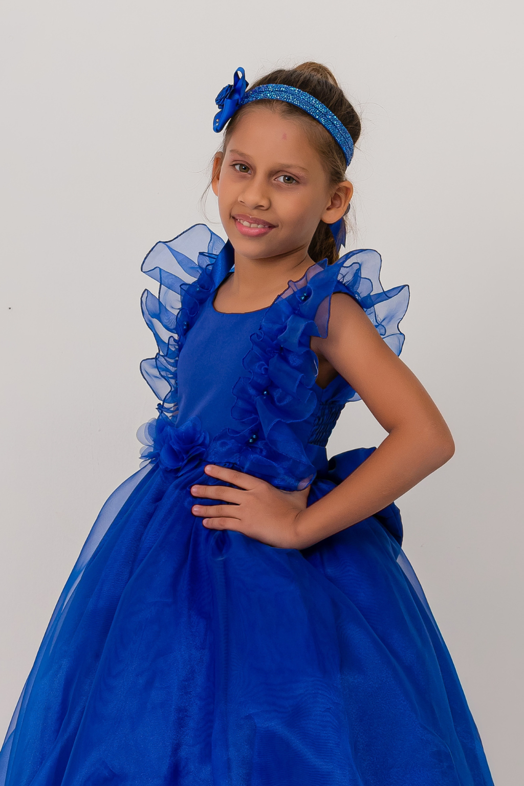 Vestido Longo FluFlu Azul Royal