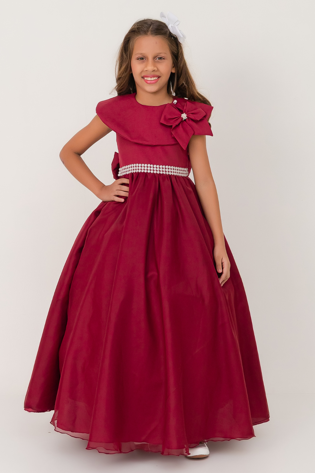 Vestido Longo Eloise Marsala