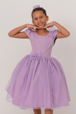 Vestido Cintilante Lilas