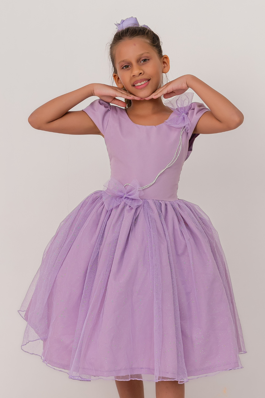 Vestido Cintilante Lilas