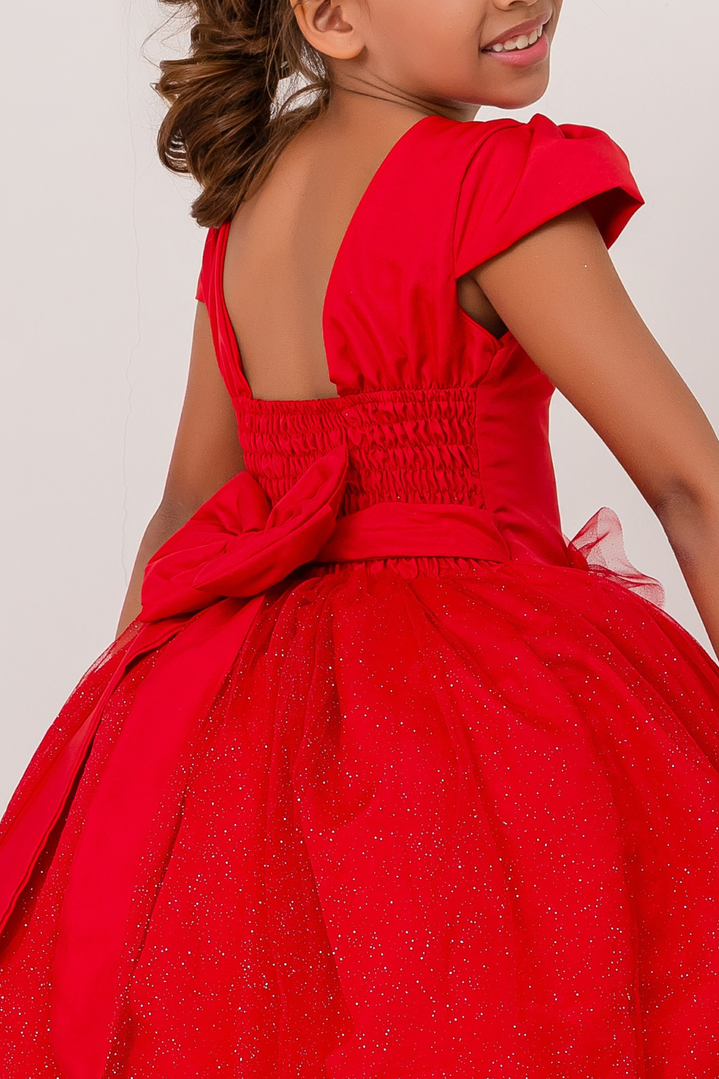 Vestido Cintilante Vermelho - Imagem 2