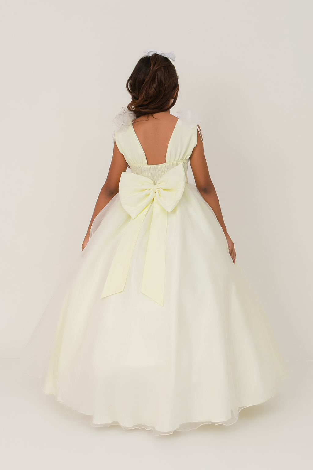 Vestido Longo Petalas Pérola - Imagem 3