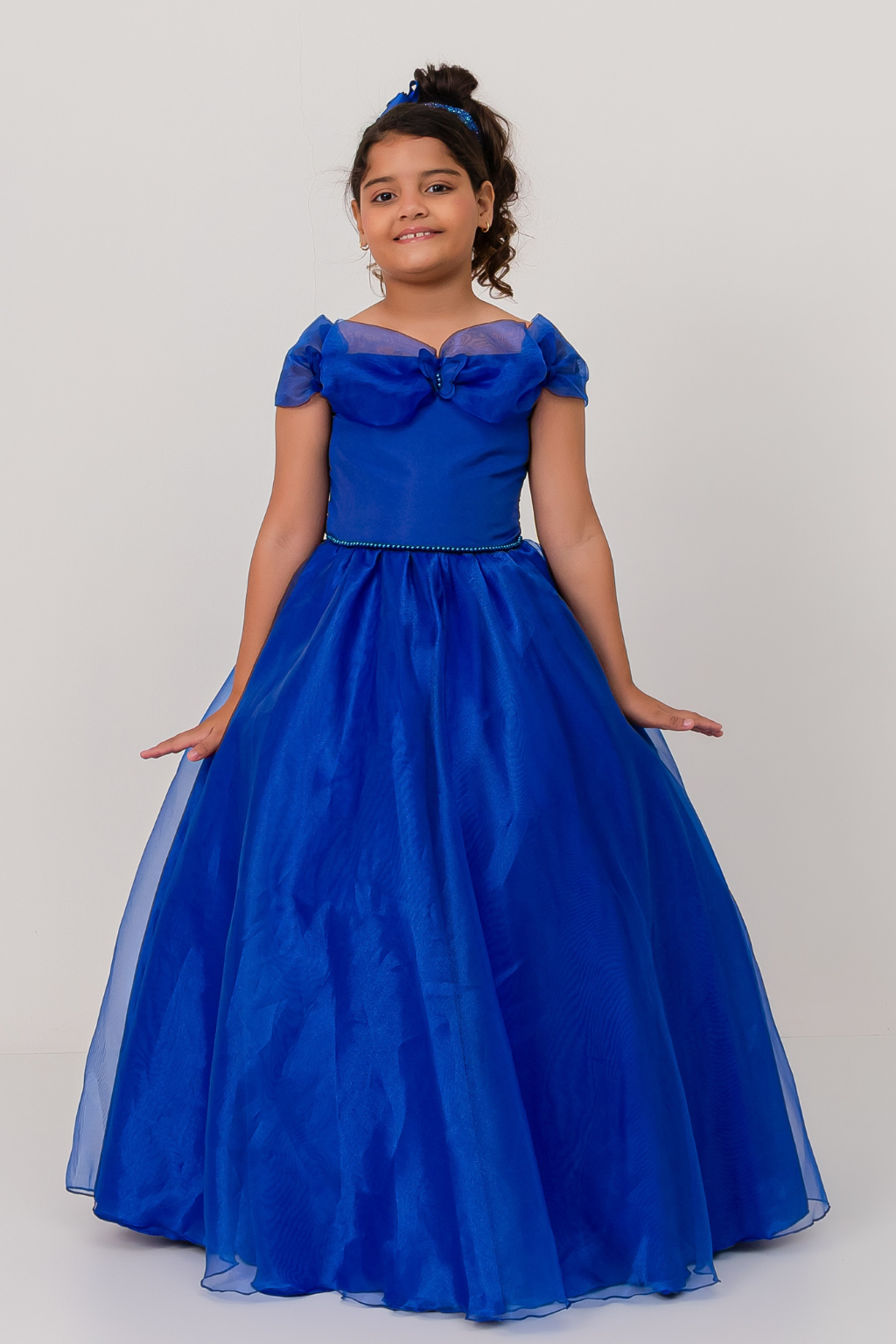 Vestido Longo Glamour Azul Royal