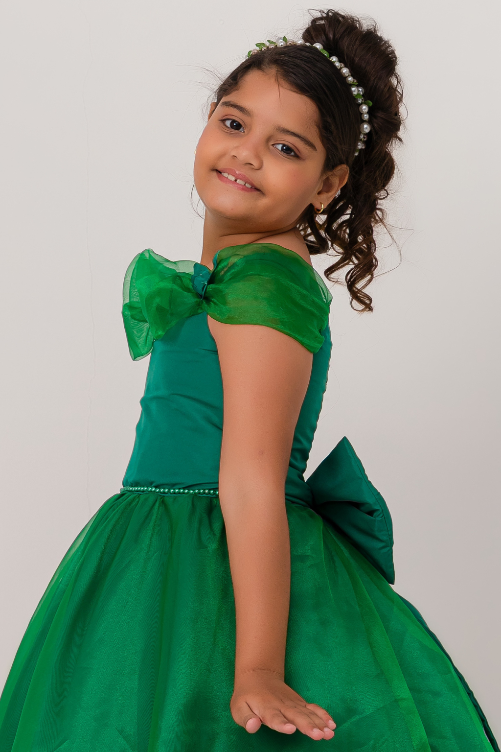 Vestido Longo Glamour Verde - Imagem 3