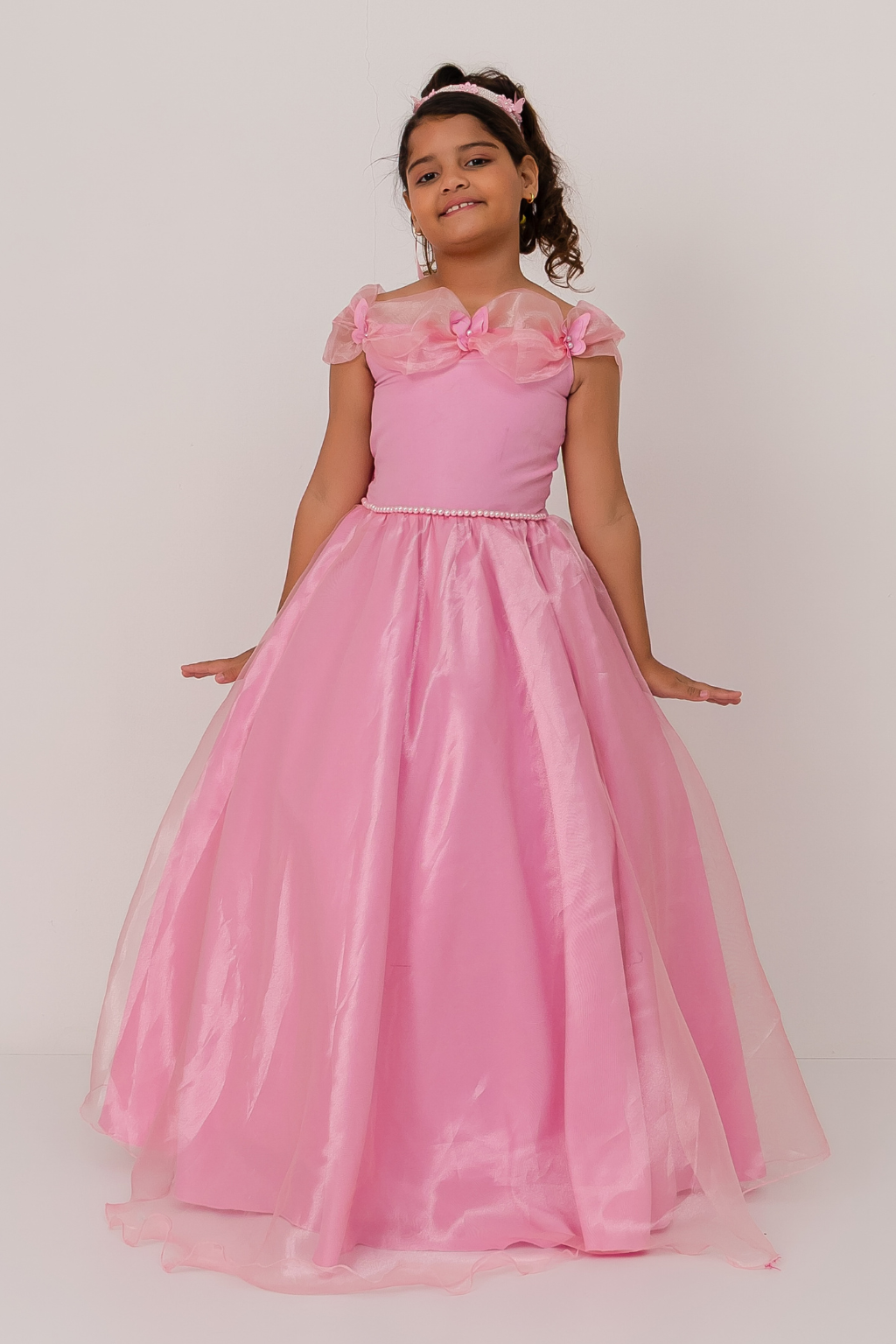 Vestido Longo Glamour Rosa