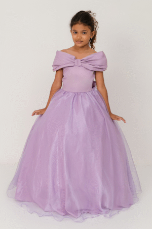 Vestido Longo Laço Real Lilás