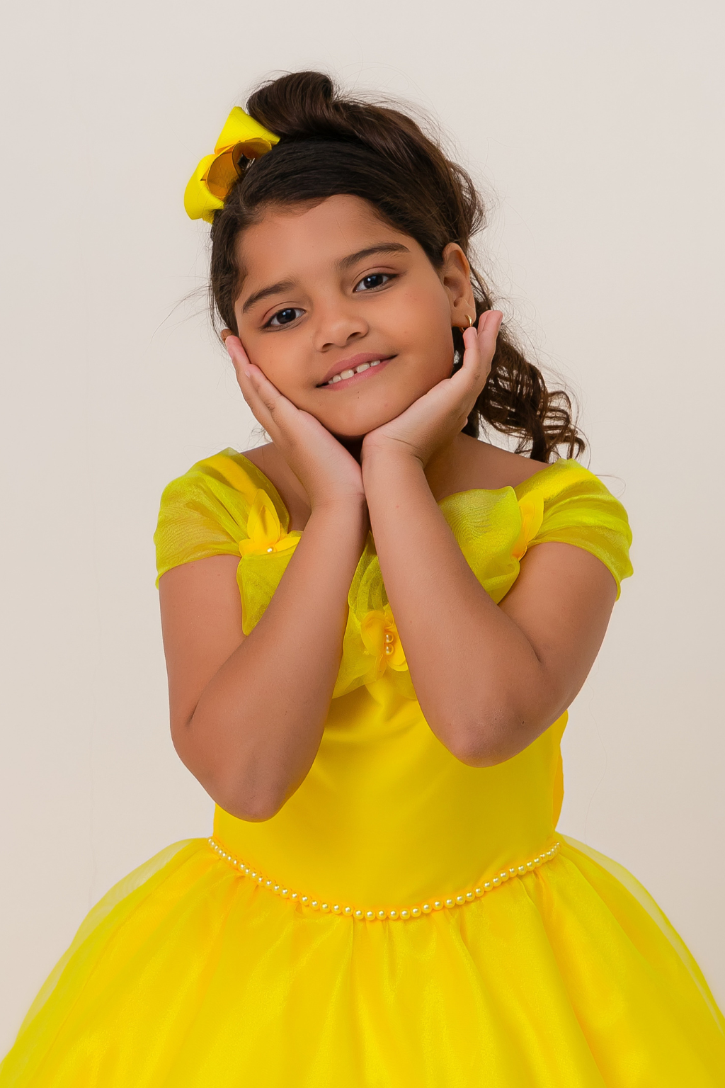 Vestido Longo Glamour Amarelo - Imagem 2