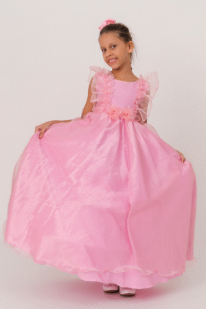 Vestido Longo FluFlu Rosa