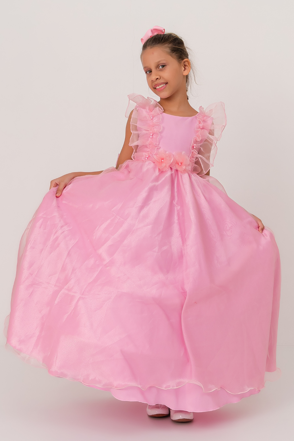 Vestido Longo FluFlu Rosa