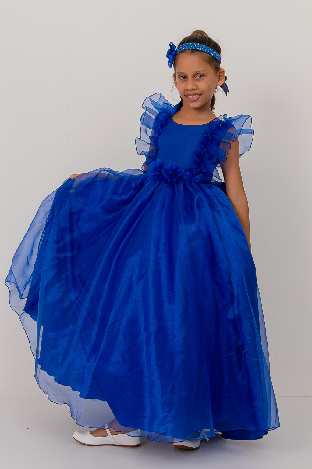 Vestido Longo FluFlu Azul Royal - Imagem 3