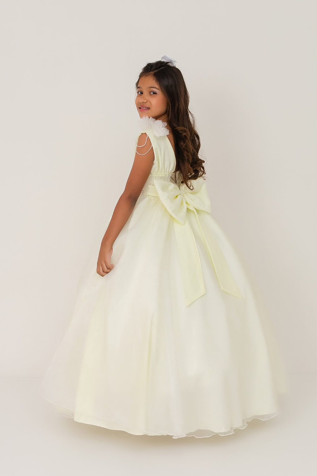 Vestido Longo Petalas Pérola - Imagem 2