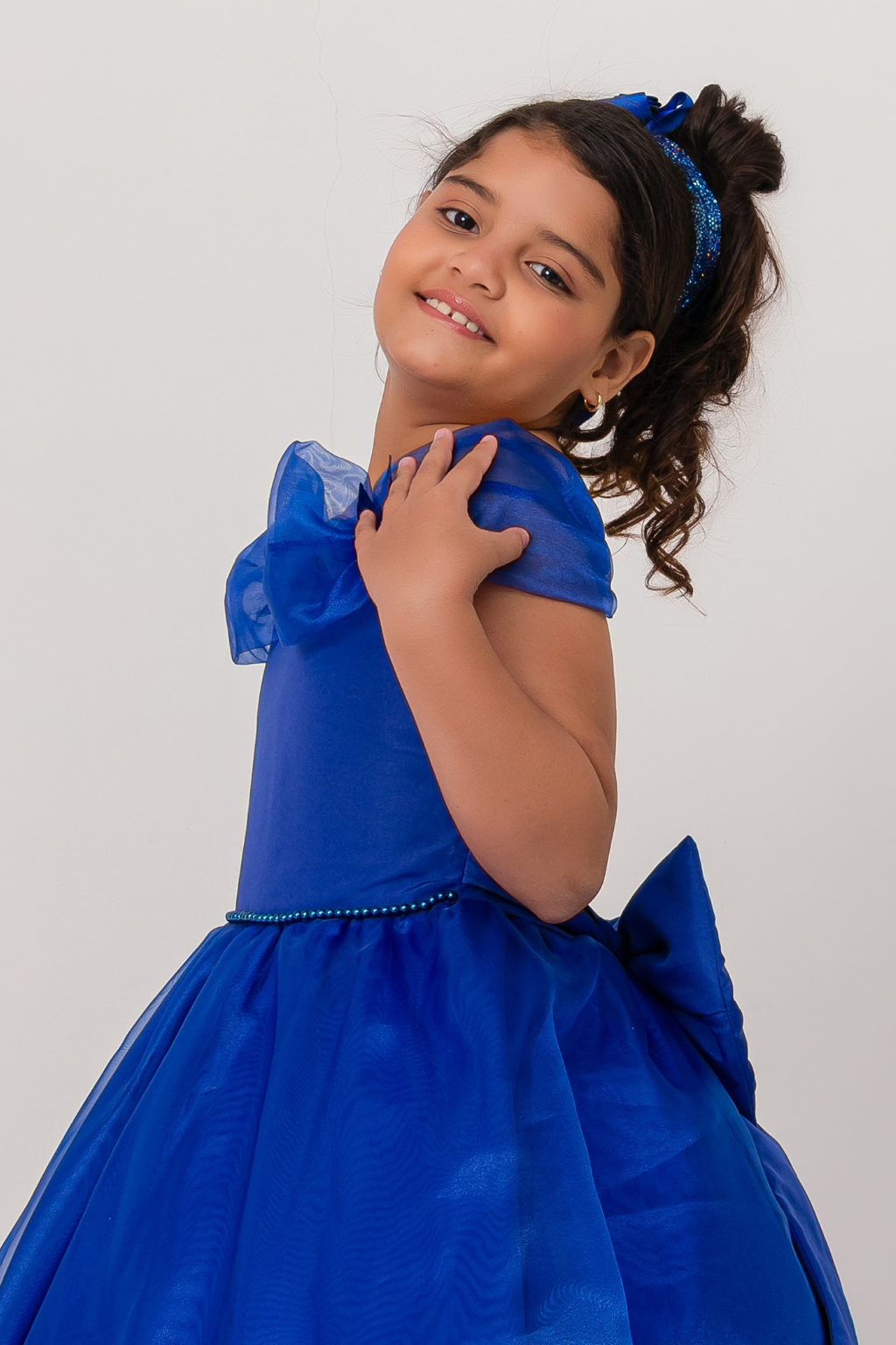 Vestido Longo Glamour Azul Royal - Imagem 2