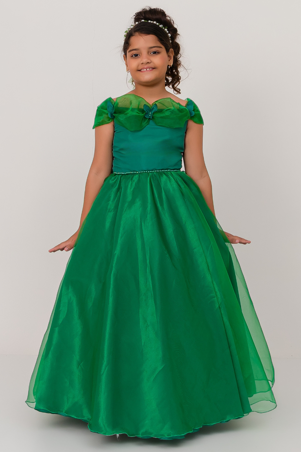 Vestido Longo Glamour Verde