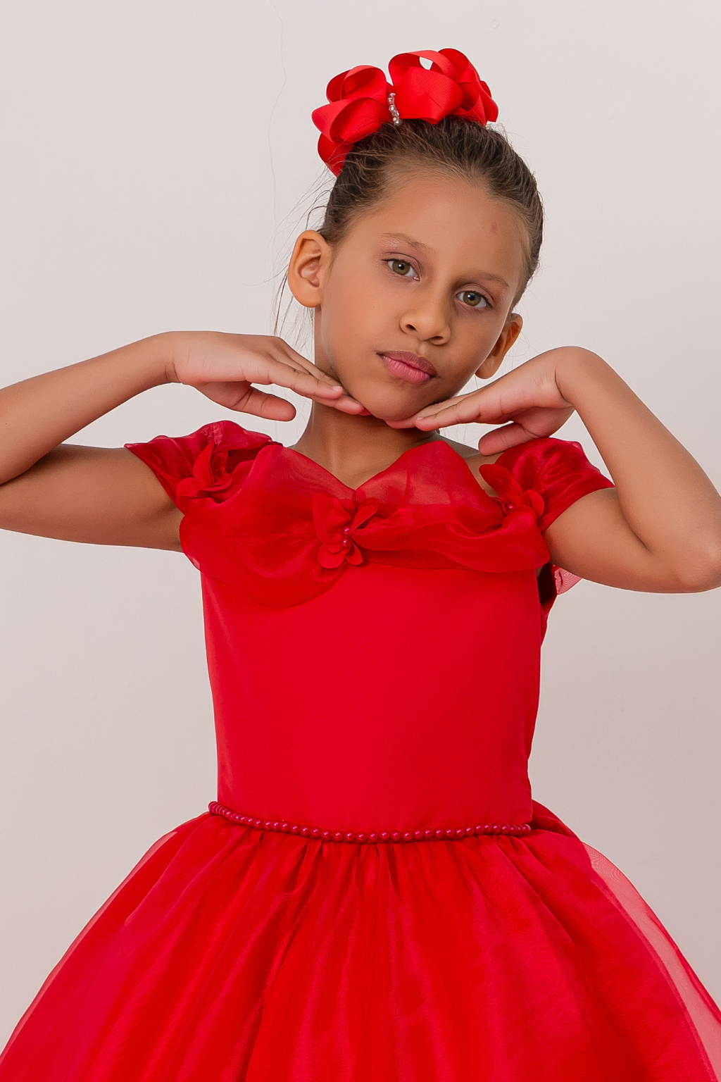 Vestido Longo Glamour Vermelho - Imagem 3