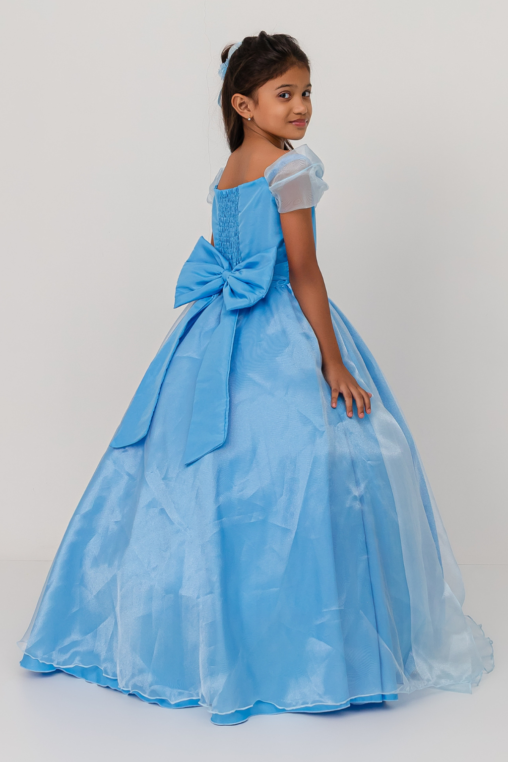 Vestido Longo Glamour Azul - Imagem 3