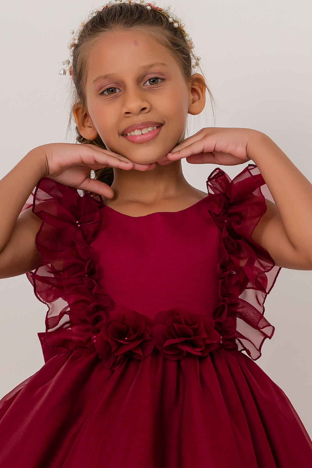 Vestido Longo FluFlu Marsala