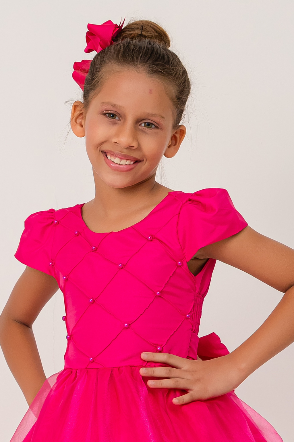 Vestido Longo Perolado Pink - Imagem 4