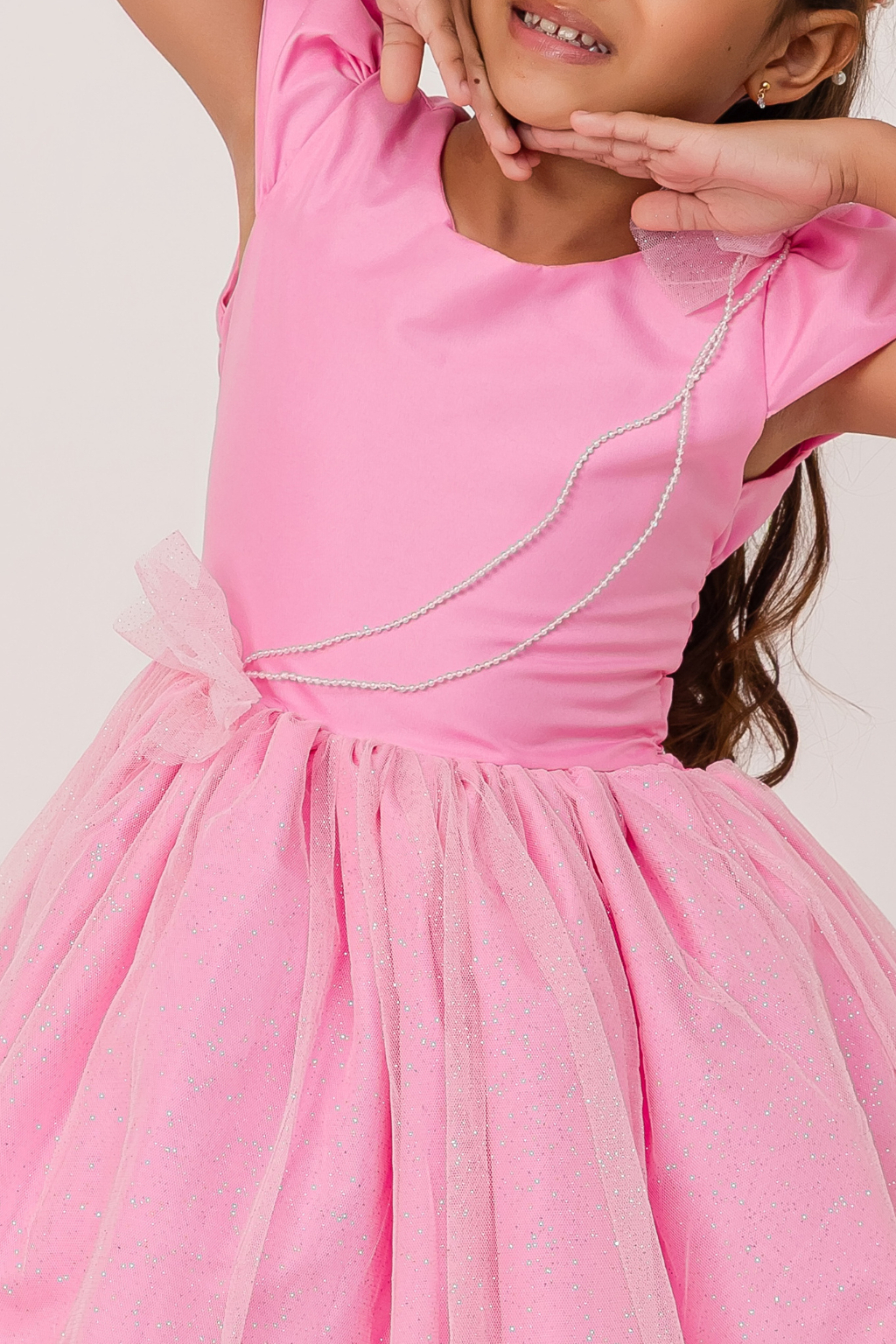 Vestido Cintilante Rosa - Imagem 2