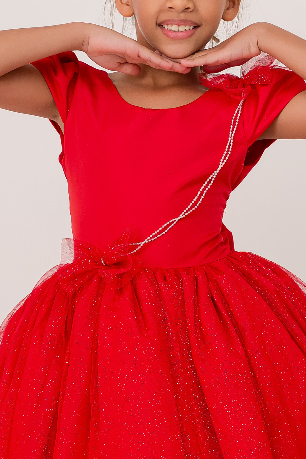 Vestido Cintilante Vermelho - Imagem 3