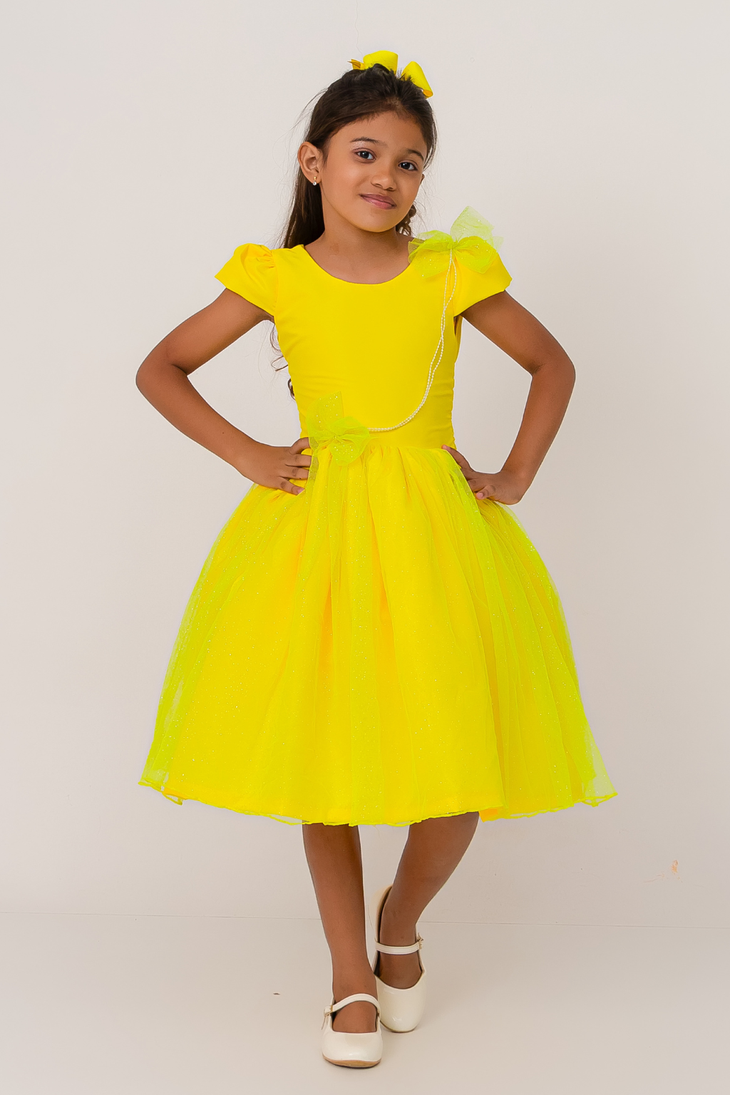 Vestido Cintilante Amarelo