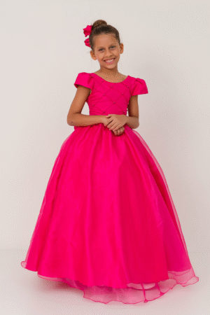 Vestido Longo Perolado Pink