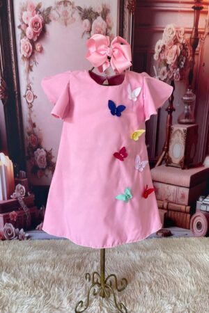 Bata Borboleta Rosa