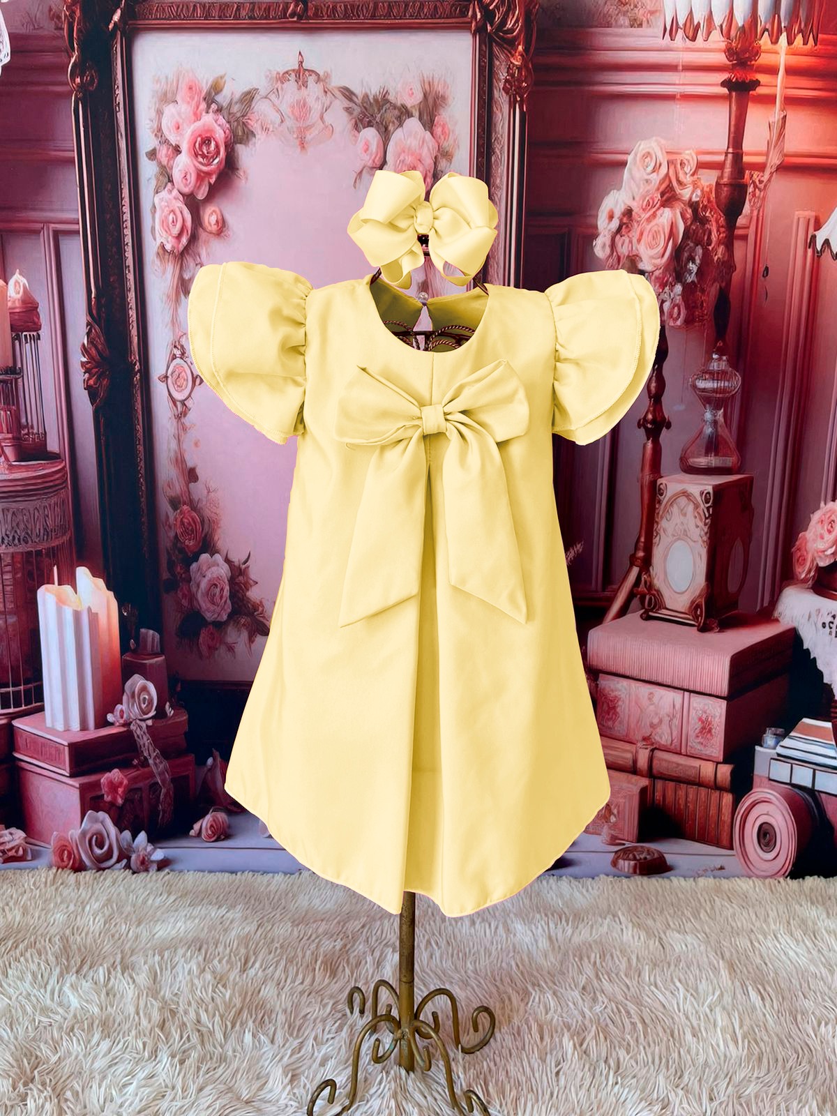 Bata Laço Bela Amarelo