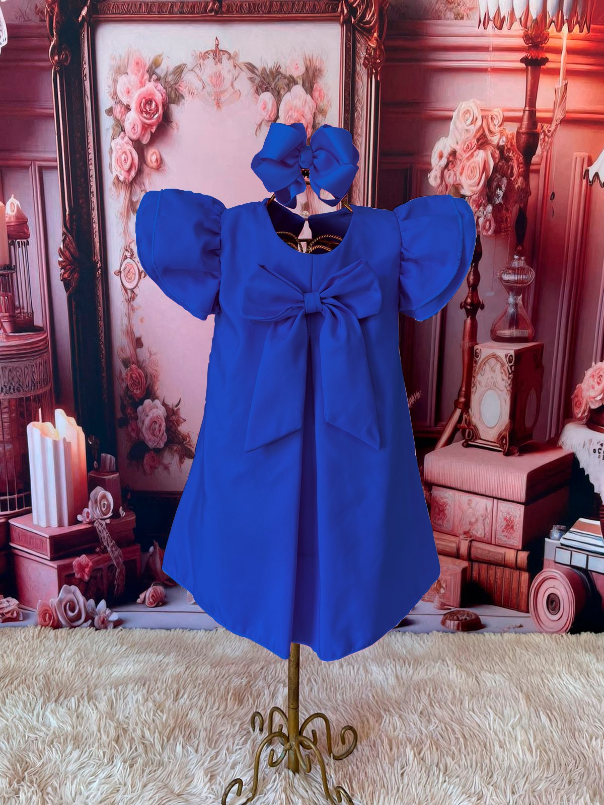 Bata Laço Bela Azul Royal