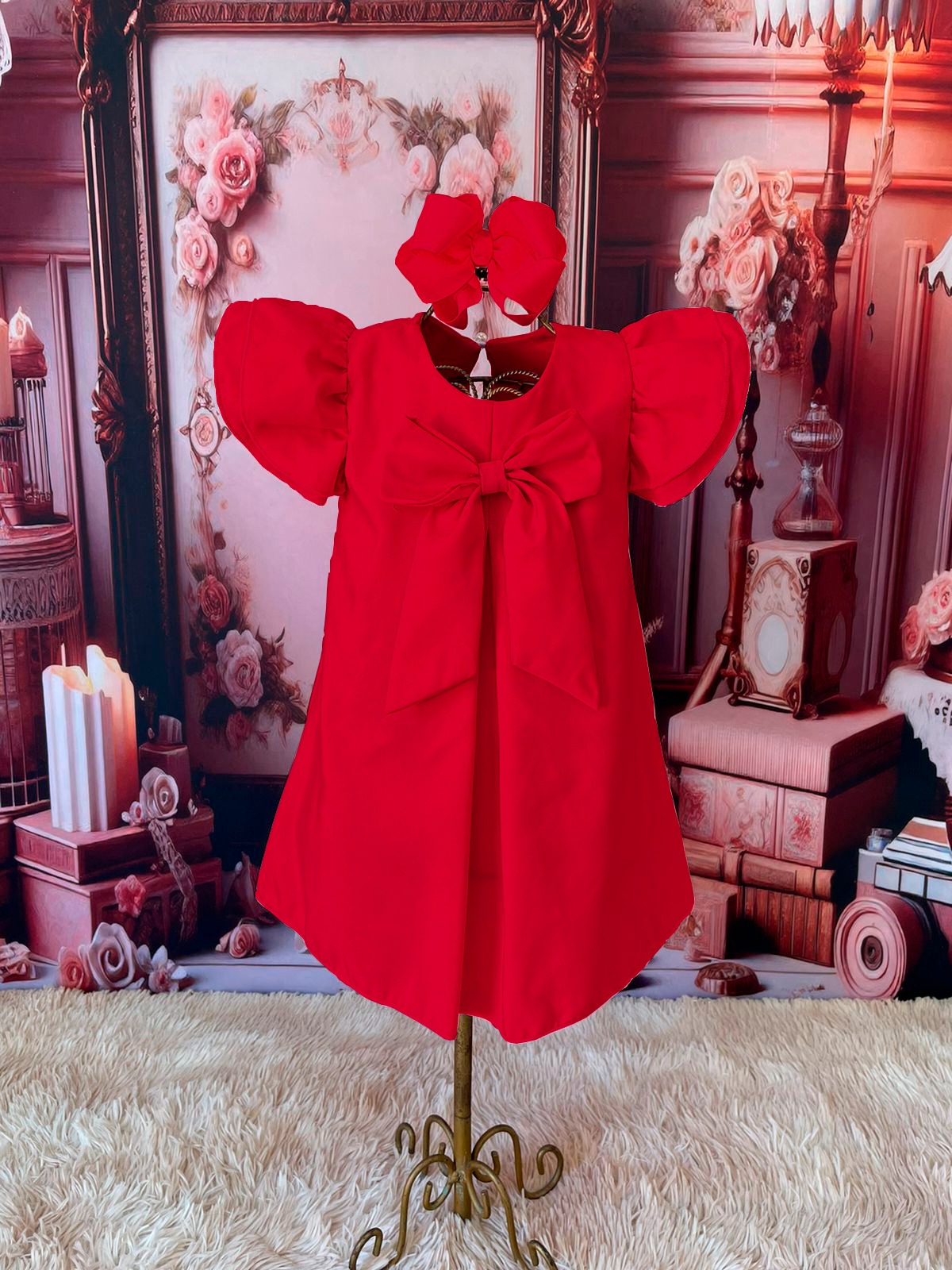 Bata Laço Bela Vermelho