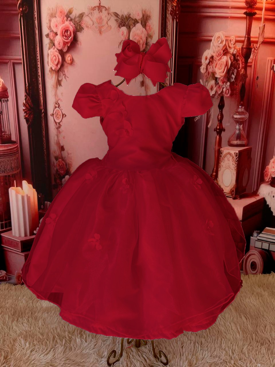 Vestido Jardim Marsala