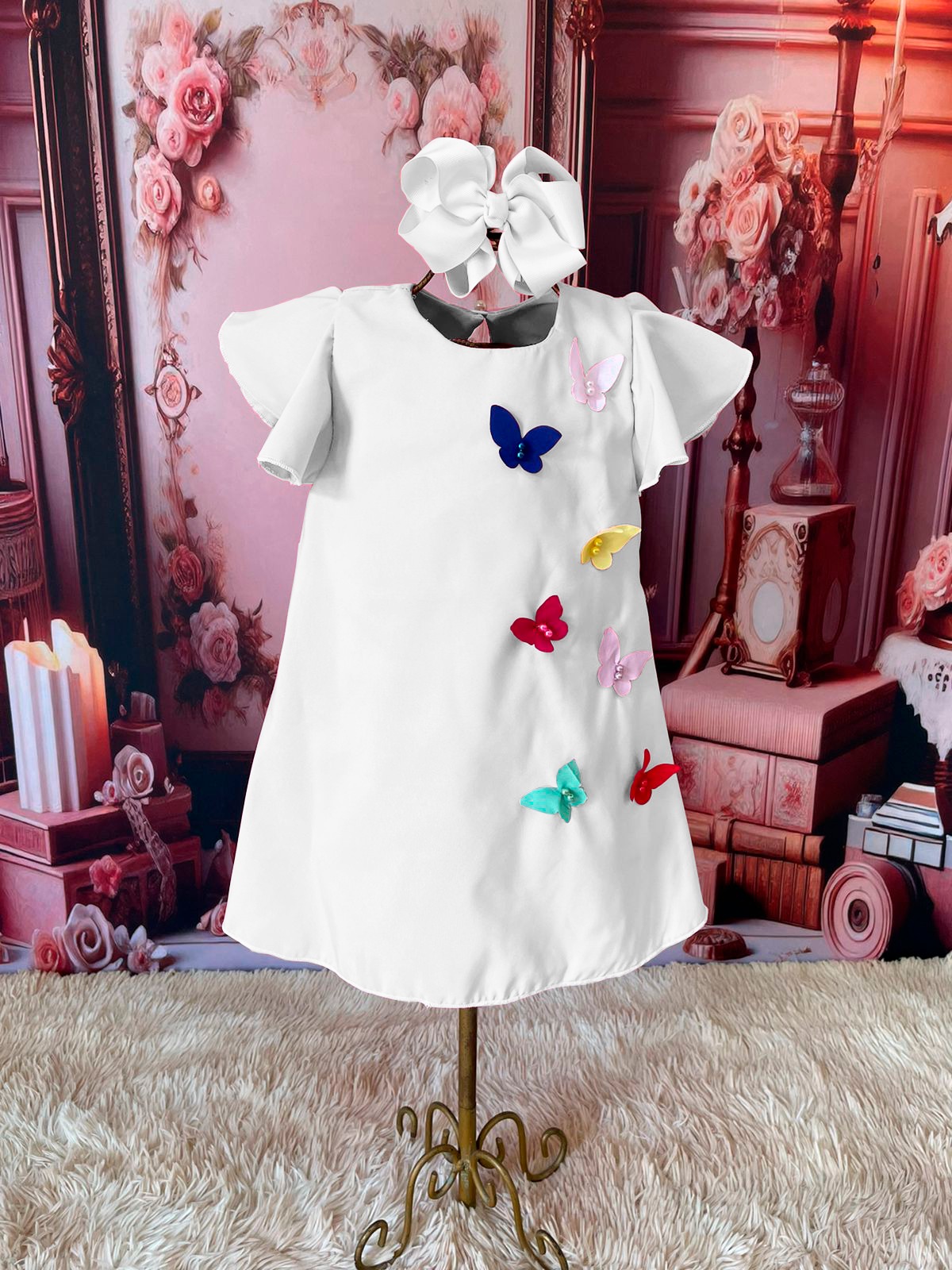 Bata Borboleta branco