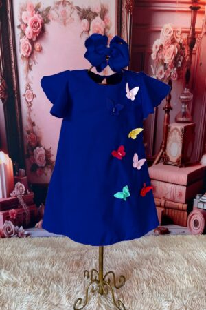 Bata Borboleta Azul Royal